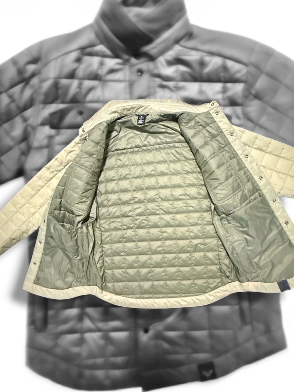 King’s Camo Bighorn Shacket. Quilted Lightweight in Sage Green - Picture 4 of 6